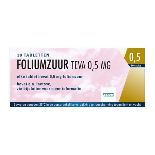 zwaar Permanent Ruimteschip Teva Foliumzuur 0,5mg Tabletten 30 stuks - BENU Shop • Gezondheid •  Huidverzorging • Medische hulpmiddelen