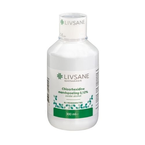 Livsane Chloorhexidine mondspoeling 0,12% zonder alcohol 300 bestellen bij BENU Shop