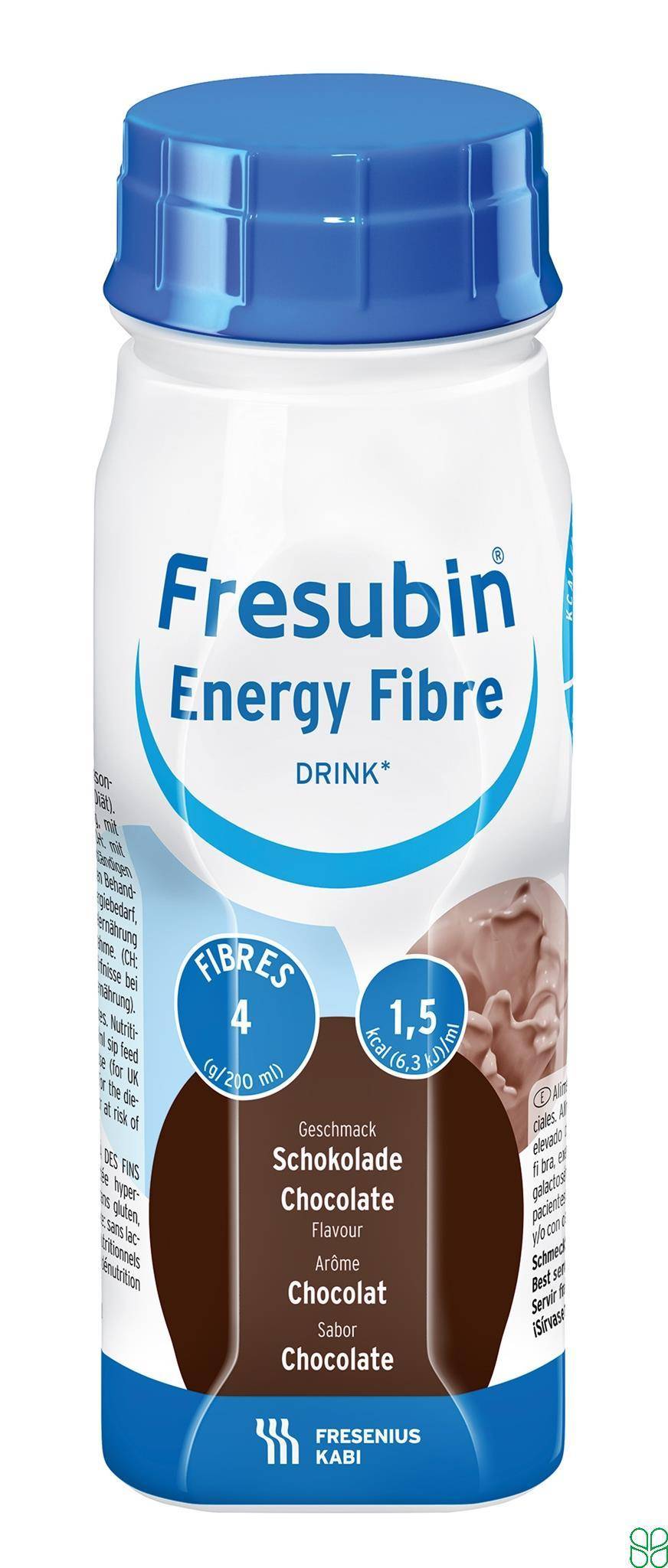 Fresubin Energy Fibre Drink Chocolade Flesjes 4 x 200ml