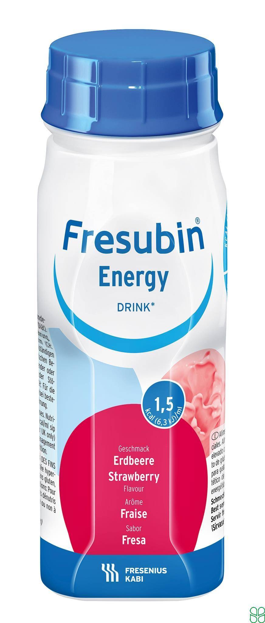 Fresubin Energy Drinkvoeding Aardbei Flesjes 4x 200ml