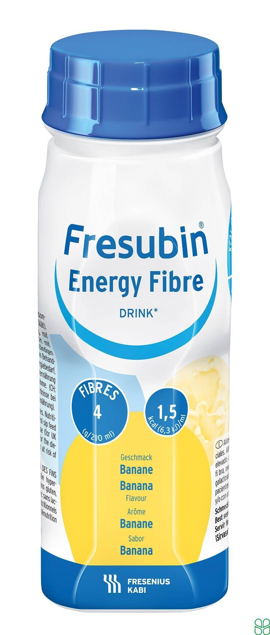Fresubin Energy Fibre Drink Banaan Flesjes 4 x 200ml