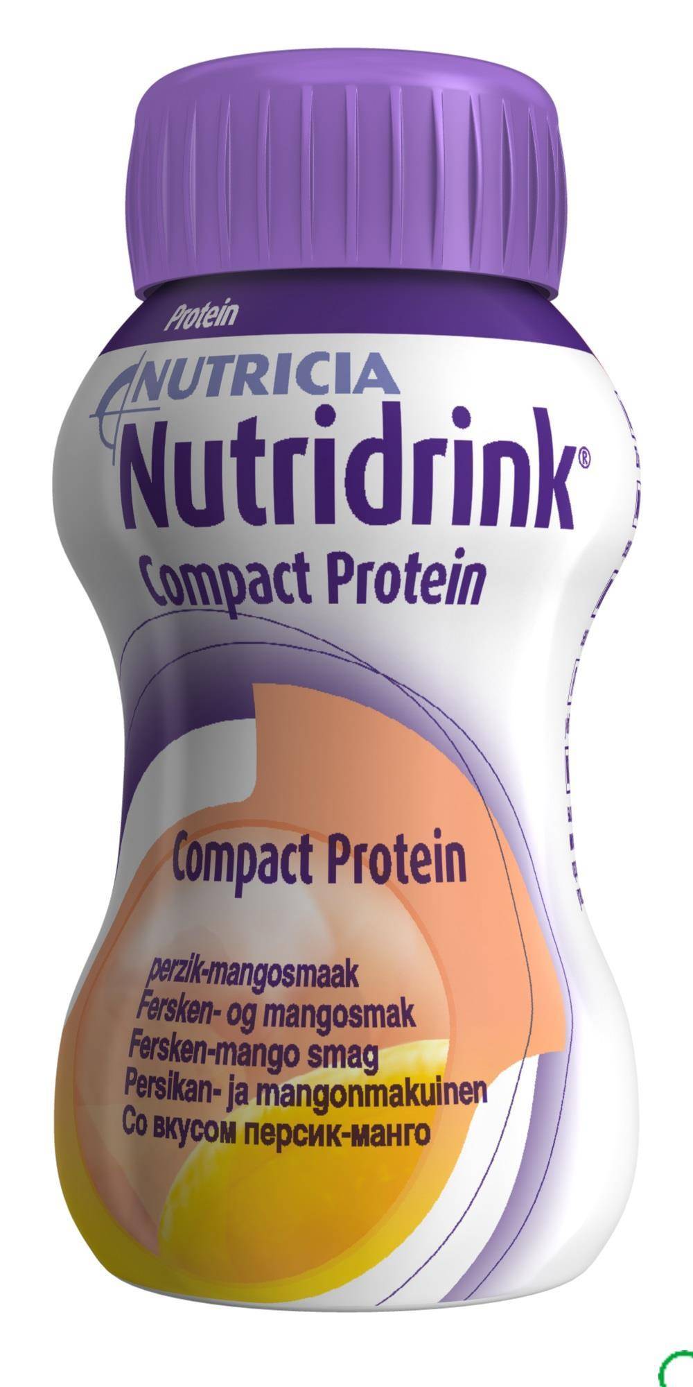 Nutridrink Compact Protein  Perzik/Mango Flesjes 4 x 125ml