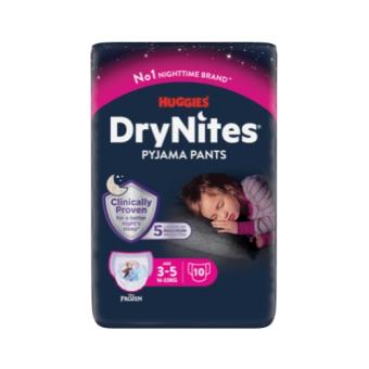 Huggies Drynites Meisjes 3-5 Luierbroekjes 10 stuks