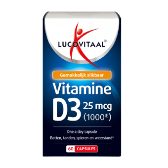 Lucovitaal Vitamine D3 Capsule 25mcg 60 st