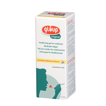 Gloup Original medicatie slikgel aardbei-banaan 75ml