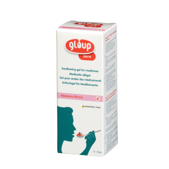 Gloup Zero medicatie slikgel framboos 75ml