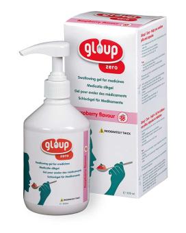 Gloup Zero medicatie slikgel framboos 500ml