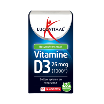 Lucovitaal Vitamine D3 Kauwtablet 25mcg 90 st