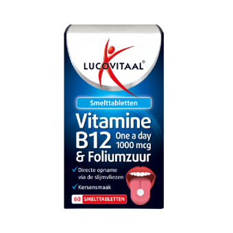 Lucovitaal Vitamine B12& Foliumzuur Smelttablet 60 st