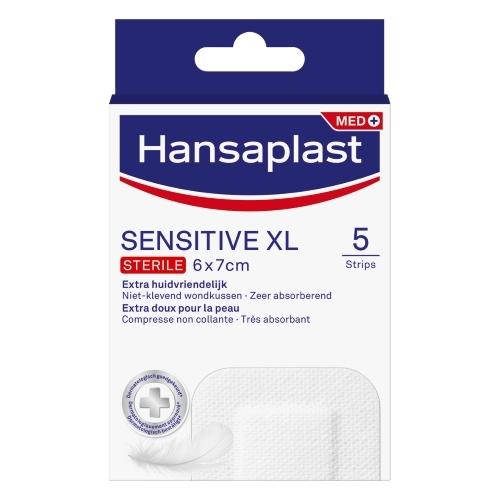 Hansaplast Sensitive XL Sterile Strips 6 x 7cm 5 stuks