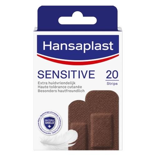 Hansaplast Sensitive Skintone Medium Dark Strips 20 stuks
