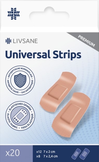 Livsane Universal Strips 20 stuks