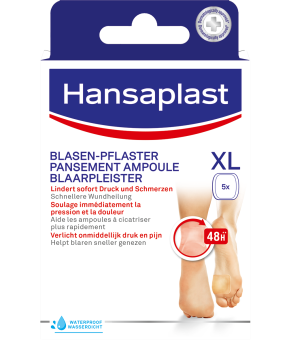 Hansaplast Blaarpleisters XL 5 stuks