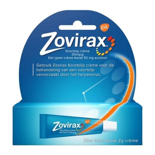 Zovirax Aciclovir 50mg/g Koortslip Crème 2g