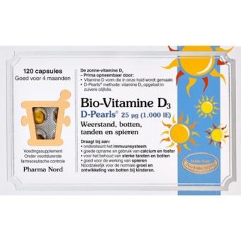 Bio-Vitamine D3 25mcg Capsules 120 stuks