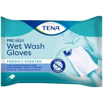Tena Proskin Wet Wash Glove Freshley Scented Washandjes 8 stuks