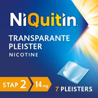 Niquitin Clear Stap 2 Nicotine 14mg/24uur Pleisters 7 stuks