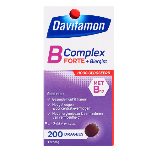 Davitamon B Complex Forte Vitamine B12 Dragees 200 stuk