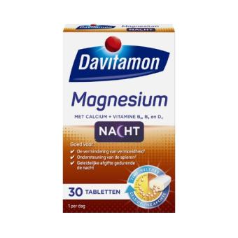 Davitamon Nacht Magnesium Tabletten 30 stuks