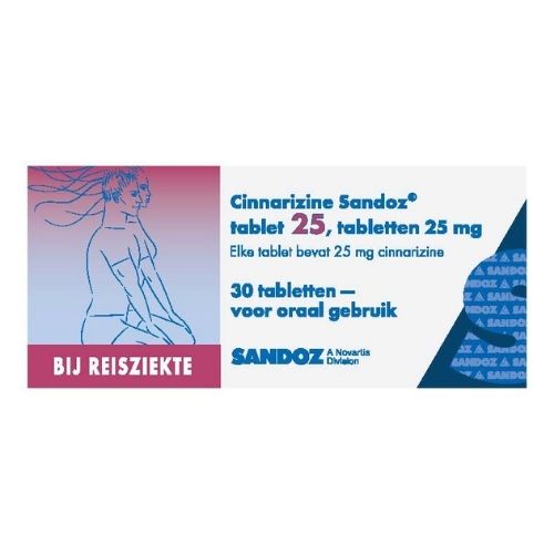 Sandoz Cinnarizine 25mg Tabletten 30 stuks
