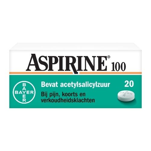 Aspirine 100mg Tabletten 20 stuks