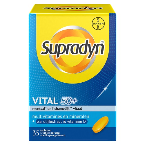 Supradyn Vital 50+ Olijfextract & Vitamine D Tabletten 35 stuks