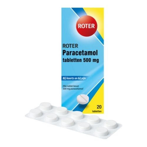 Roter Paracetamol 500mg Tabletten 20 stuks