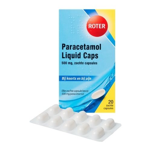 Roter Paracetamol 500mg Liquid Capsules 20 stuks