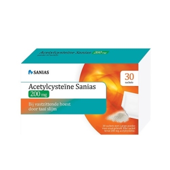 Sanias Acetylcysteïne 200mg Sachets 30 stuks