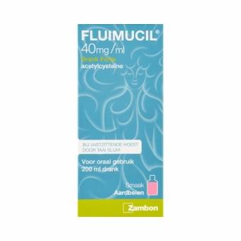 Zambon Fluimucil Acetylcysteïne 40/mg/ml Drank 200ml