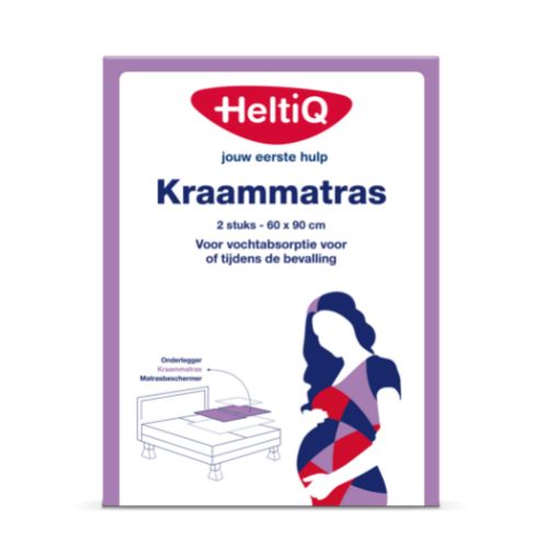 HeltiQ Kraammatras 60 x 90cm 2 stuks