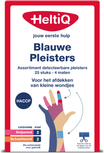 HeltiQ Blauwe Pleisters Detecteerbaar 4 maten