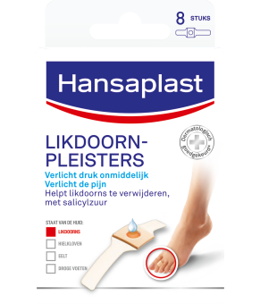 Hansaplast Likdoornpleister 8 stuks